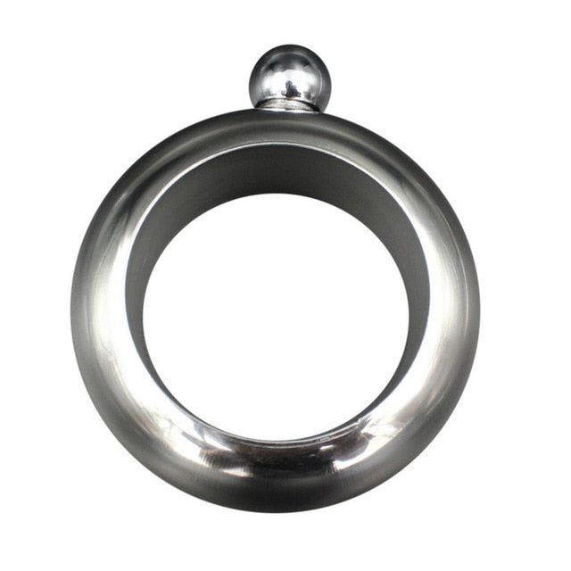 Hip Flask Funnel Bangle Jug 3.5oz Wine Holding Tools Mixed Bottle Alcohol Bracelet Camping Flagons Drinkware Stainless Steel