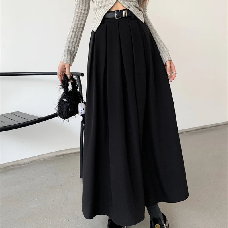 Versatile Korean Style Large Swing Long Skirt