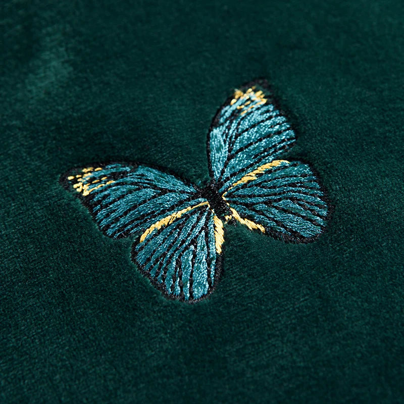 Thick Double-Layered Embroidered Hoodies