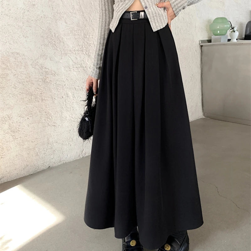 Versatile Korean Style Large Swing Long Skirt