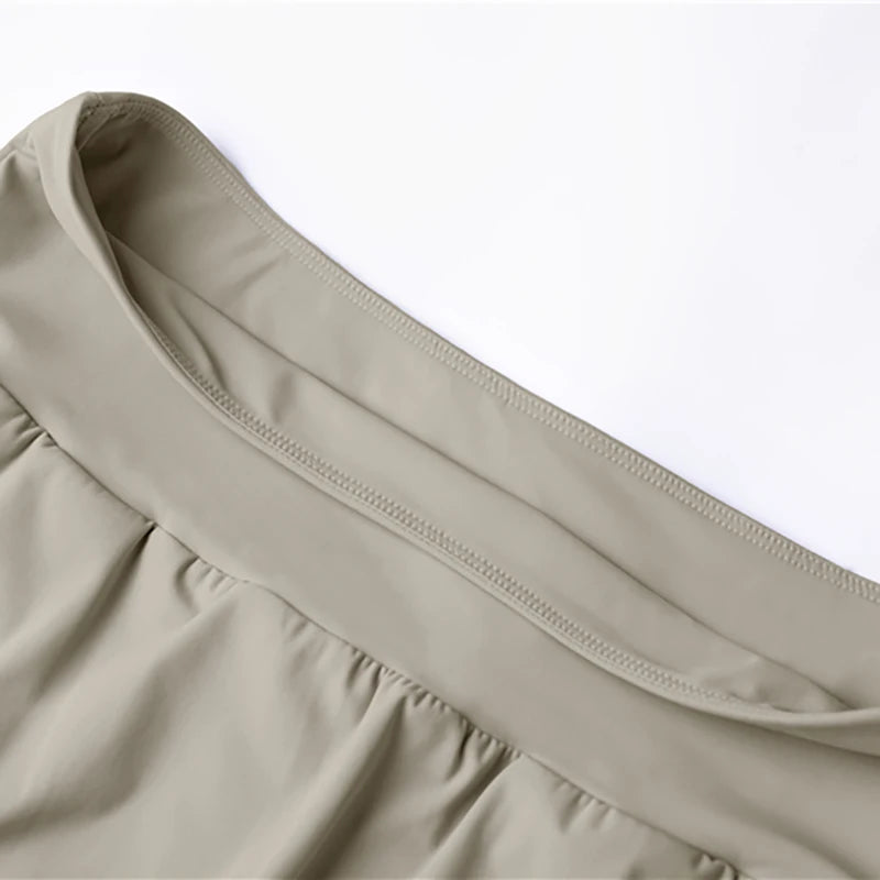 Vnazvnasi Hot Selling Women Tennis Skirt With Shorts Inside Anti-emptied Grils Sports Clothing 2 Pockets Beside And Waist