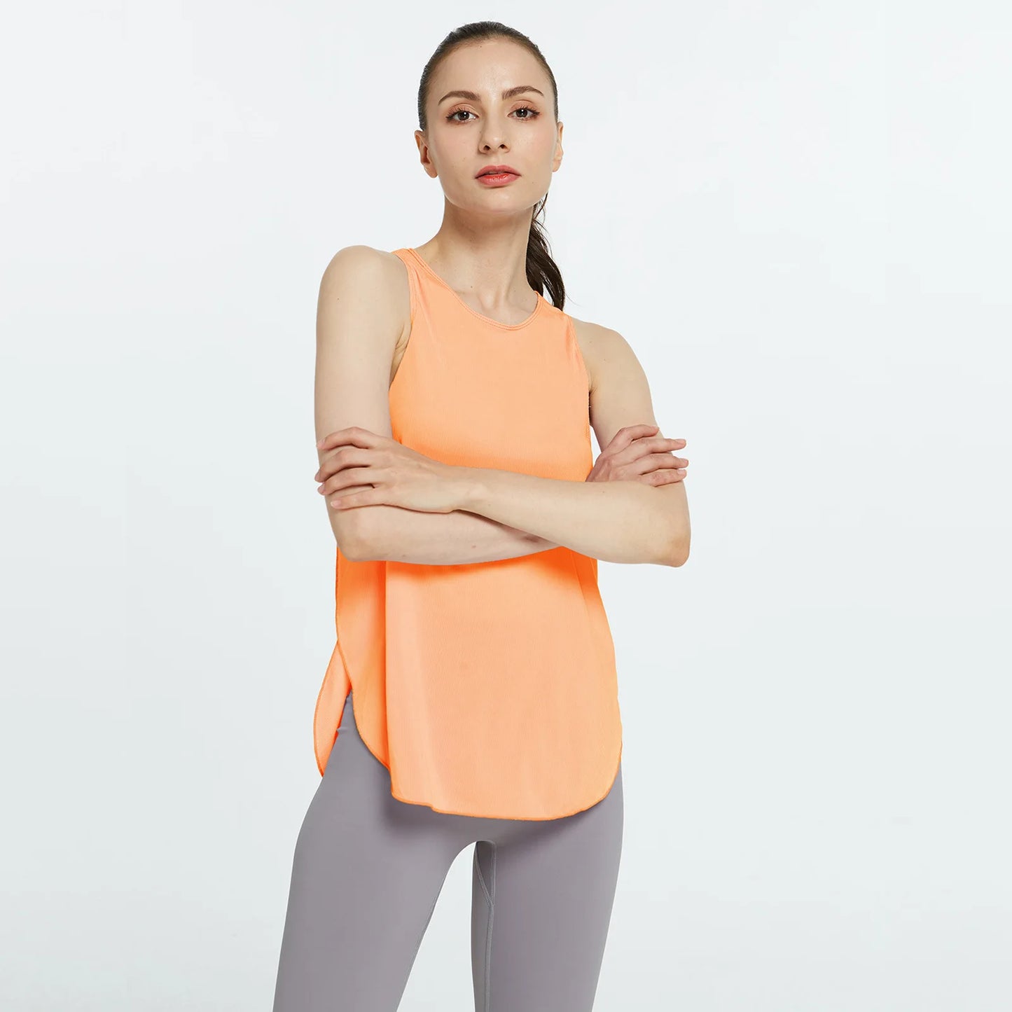 Quick-Dry Ribbed Yoga Tanks for Women