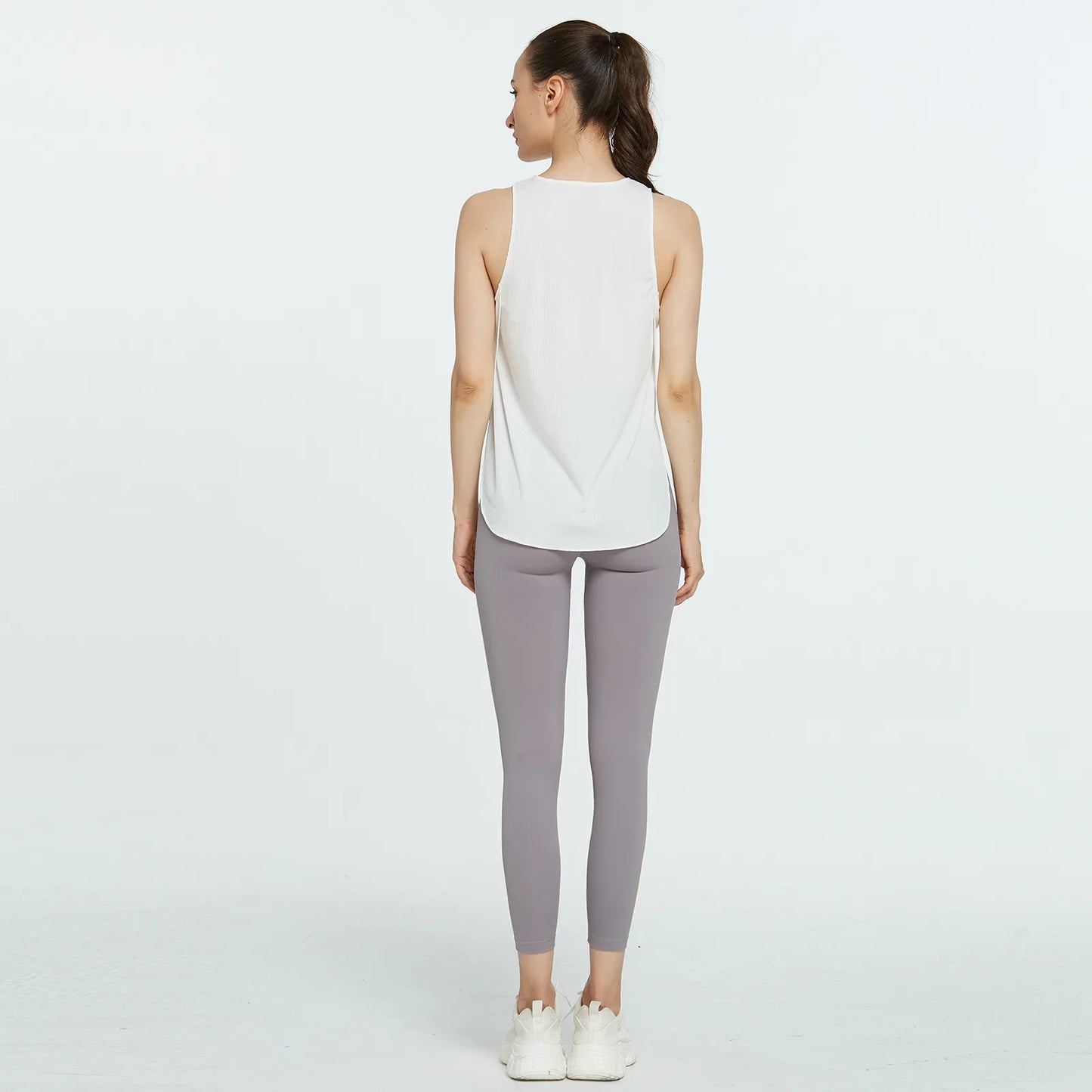 Quick-Dry Ribbed Yoga Tanks for Women