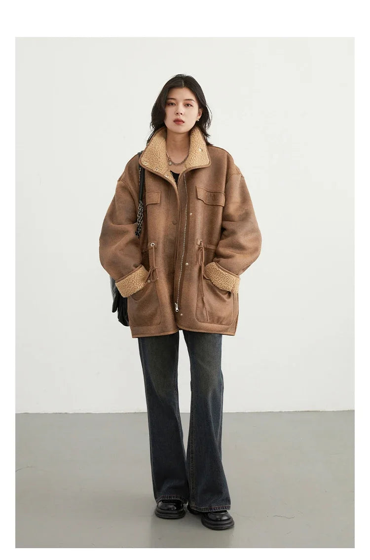 Reversible Casual Stand Collar Jacket Women’s Winter Style
