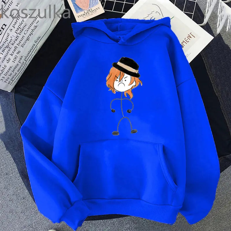 Plus Size Anime Graphic Printed Hoodies