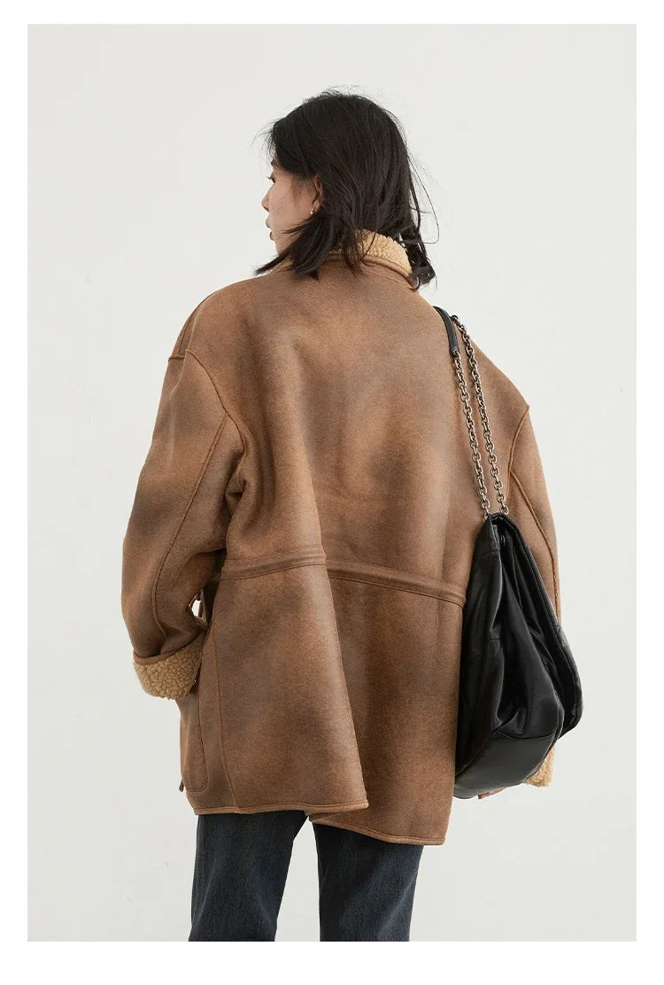 Reversible Casual Stand Collar Jacket Women’s Winter Style