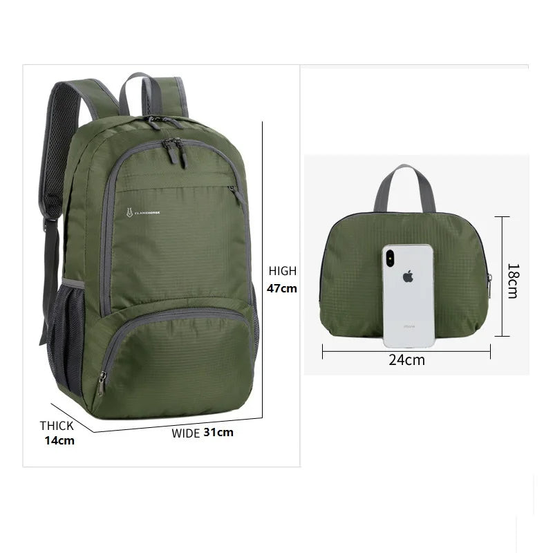Versatile Foldable Rucksack for Hiking & Camping
