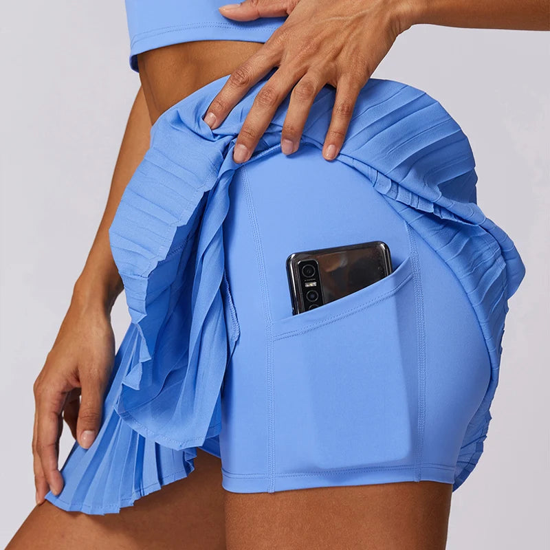 Play Smart Pleated Athletic Skort with Pockets and Liner