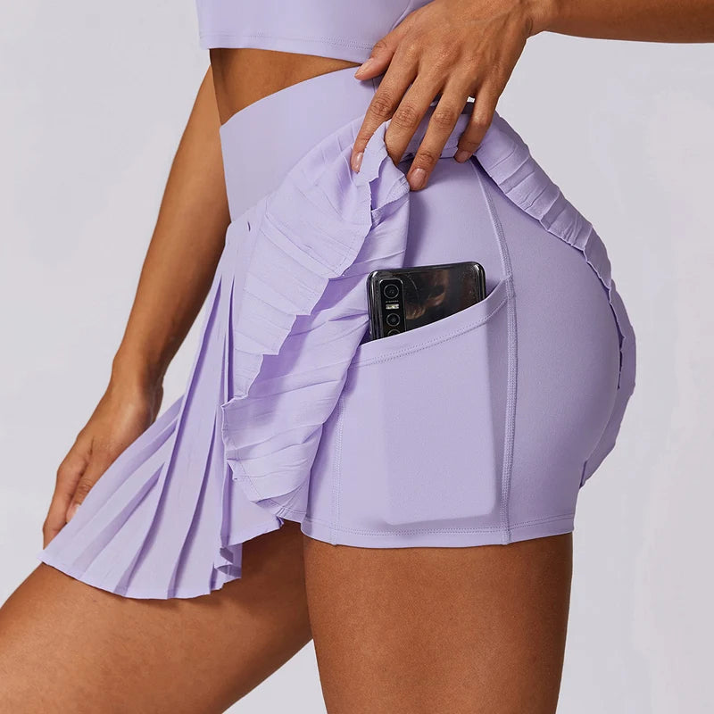 Play Smart Pleated Athletic Skort with Pockets and Liner