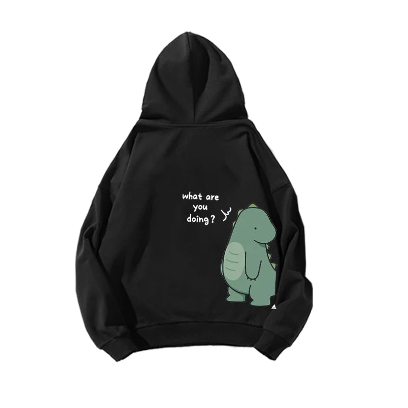 Dino Roar Fashion Hoodie Bold Graphic Edition