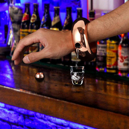Hip Flask Funnel Bangle Jug 3.5oz Wine Holding Tools Mixed Bottle Alcohol Bracelet Camping Flagons Drinkware Stainless Steel