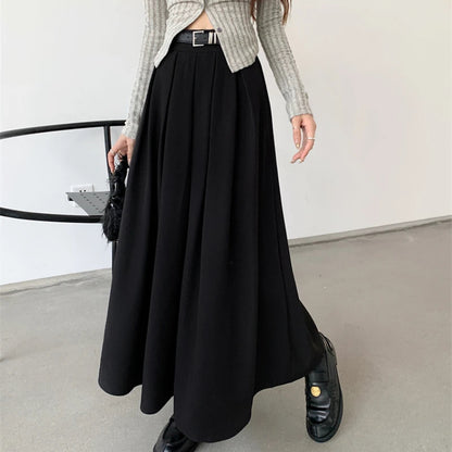 Versatile Korean Style Large Swing Long Skirt