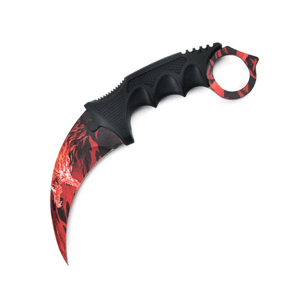 CS Claw Knife Outdoor Claw Sharp Game Claw Knife Battle Wolf Claw Knife Outdoor Self-Defense Camping Survival Machete