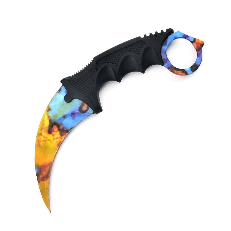 CS Claw Knife Outdoor Claw Sharp Game Claw Knife Battle Wolf Claw Knife Outdoor Self-Defense Camping Survival Machete