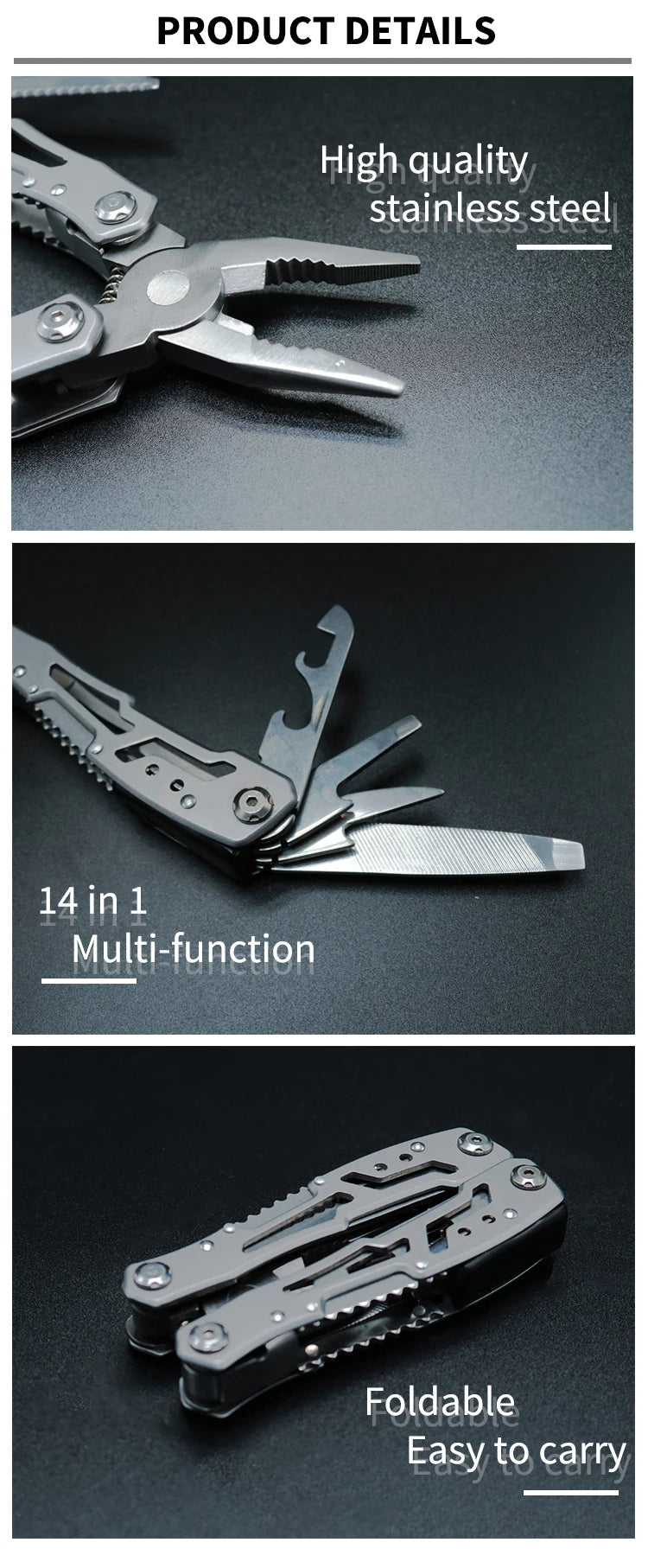 Multitool Camping Portable Stainless Steel Knife