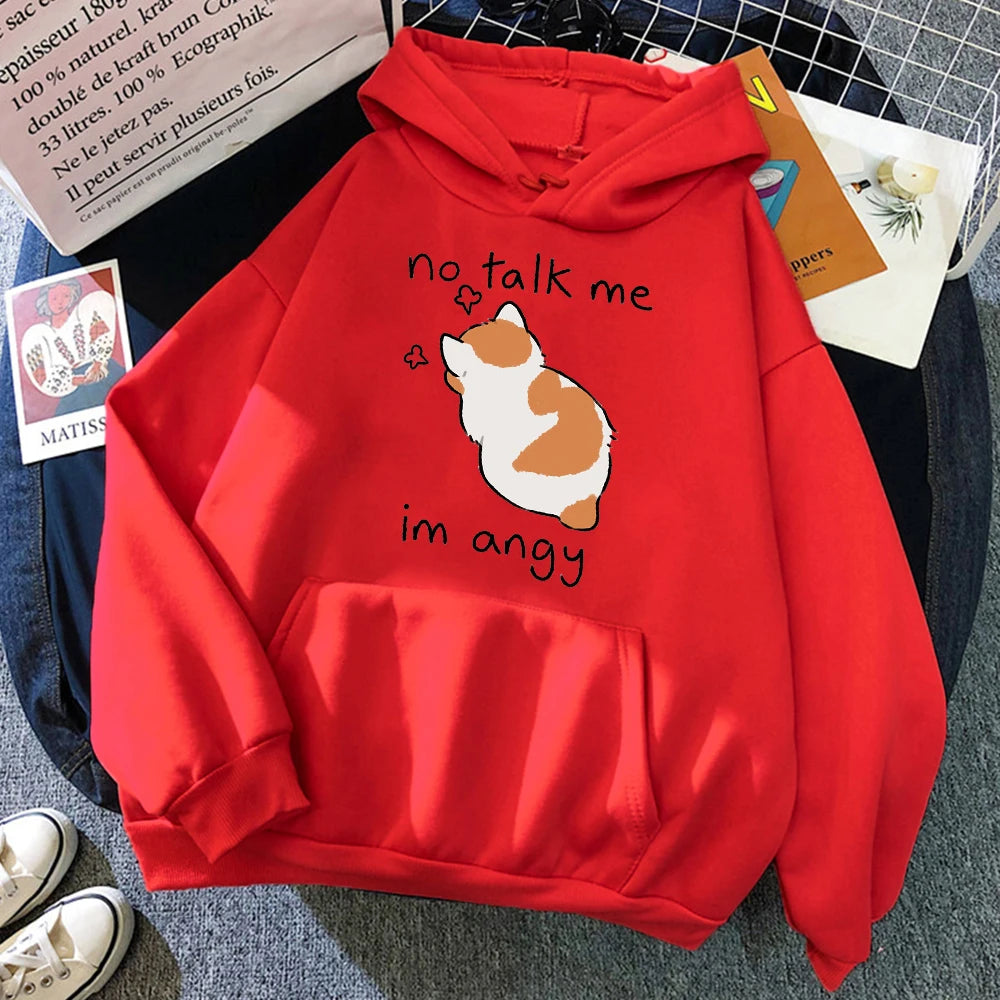 Cute Angry Cat Hoodie