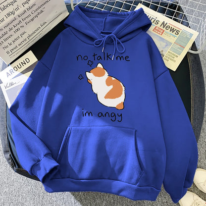 Cute Angry Cat Hoodie