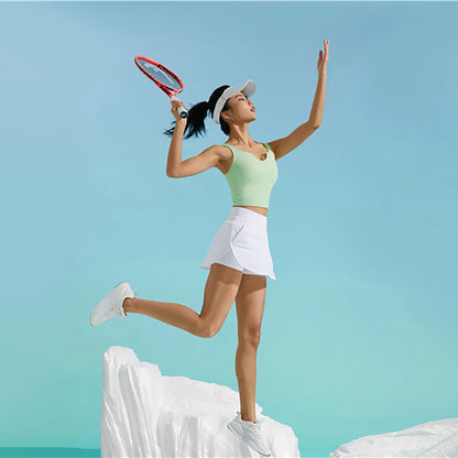 Vnazvnasi Hot Selling Women Tennis Skirt With Shorts Inside Anti-emptied Grils Sports Clothing 2 Pockets Beside And Waist