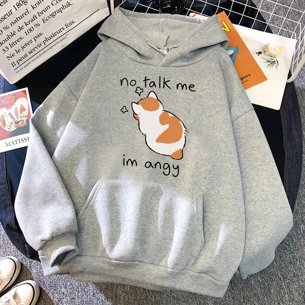 Cute Angry Cat Hoodie