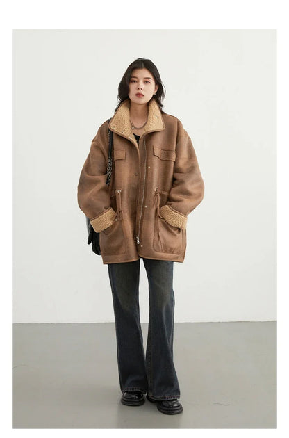 Reversible Casual Stand Collar Jacket Women’s Winter Style