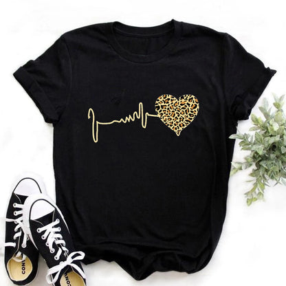 Summer New Leopard Harajuku Graphic Women's T-Shirt