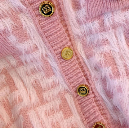 Gentle Style Short Knit Cardigan Women’s Luxe Autumn Layer