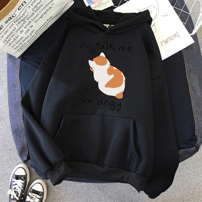 Cute Angry Cat Hoodie