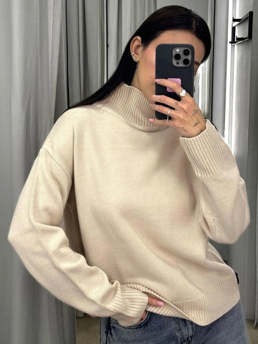 Soft and Warm Winter Turtleneck Sweater