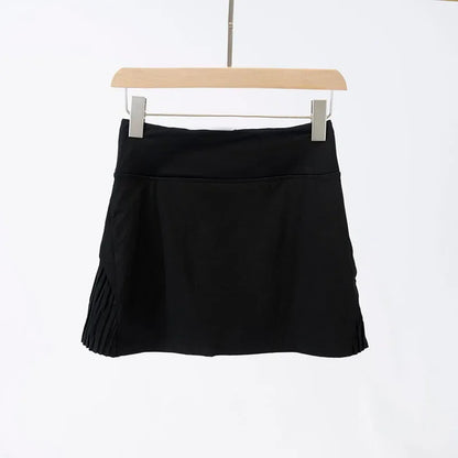 Sport Chic High Waist Fitness Skirt with Shorts for Golf and Tennis