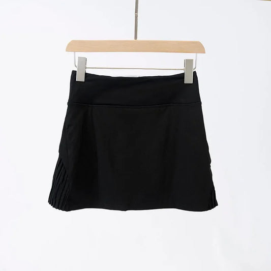 Sport Chic High Waist Fitness Skirt with Shorts for Golf and Tennis