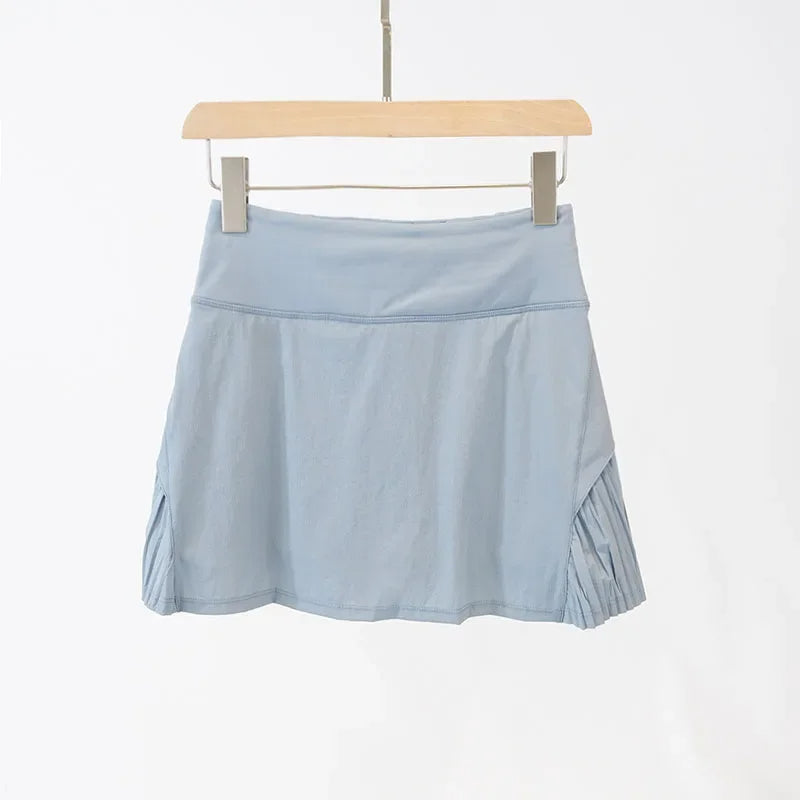 Sport Chic High Waist Fitness Skirt with Shorts for Golf and Tennis