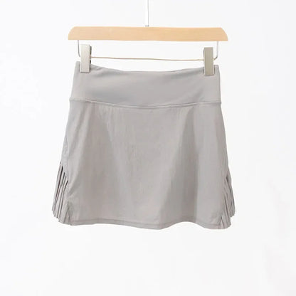 Sport Chic High Waist Fitness Skirt with Shorts for Golf and Tennis