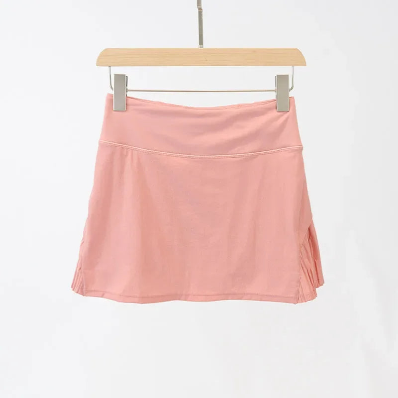 Sport Chic High Waist Fitness Skirt with Shorts for Golf and Tennis