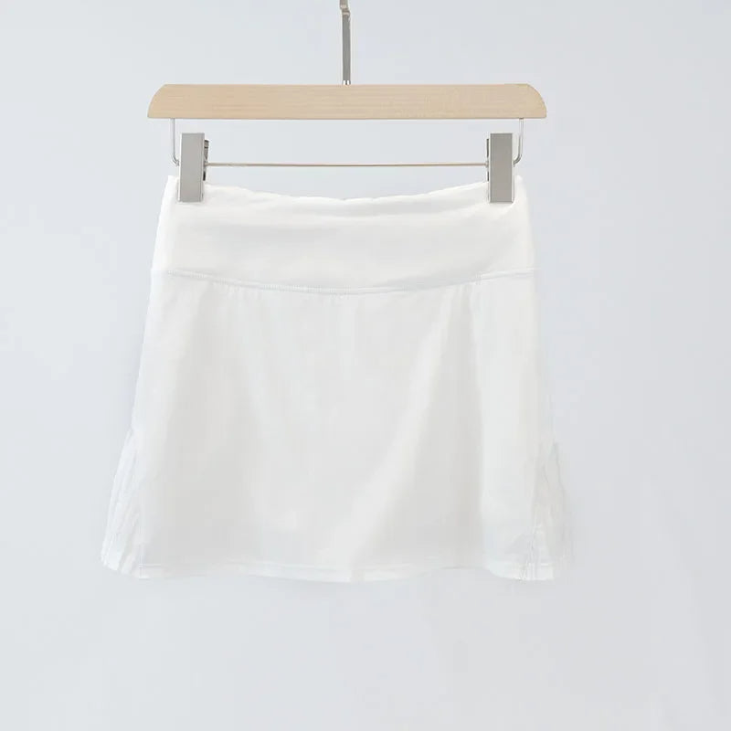 Sport Chic High Waist Fitness Skirt with Shorts for Golf and Tennis