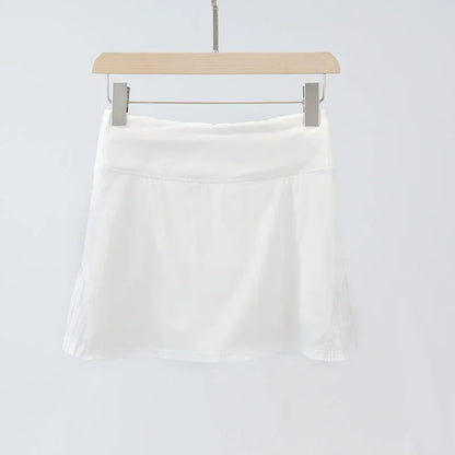 Sport Chic High Waist Fitness Skirt with Shorts for Golf and Tennis