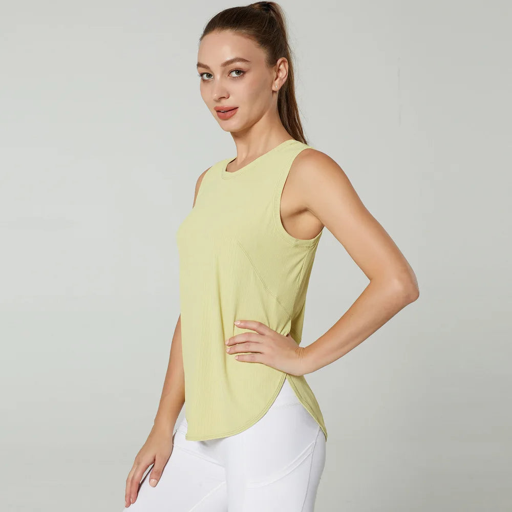 Women’s Quick-Dry Sleeveless Gym Tops